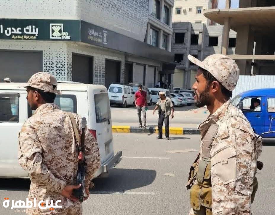 قوات العمالقة تنتشر لإسناد الأجهزة الأمنية في العاصمة عدن