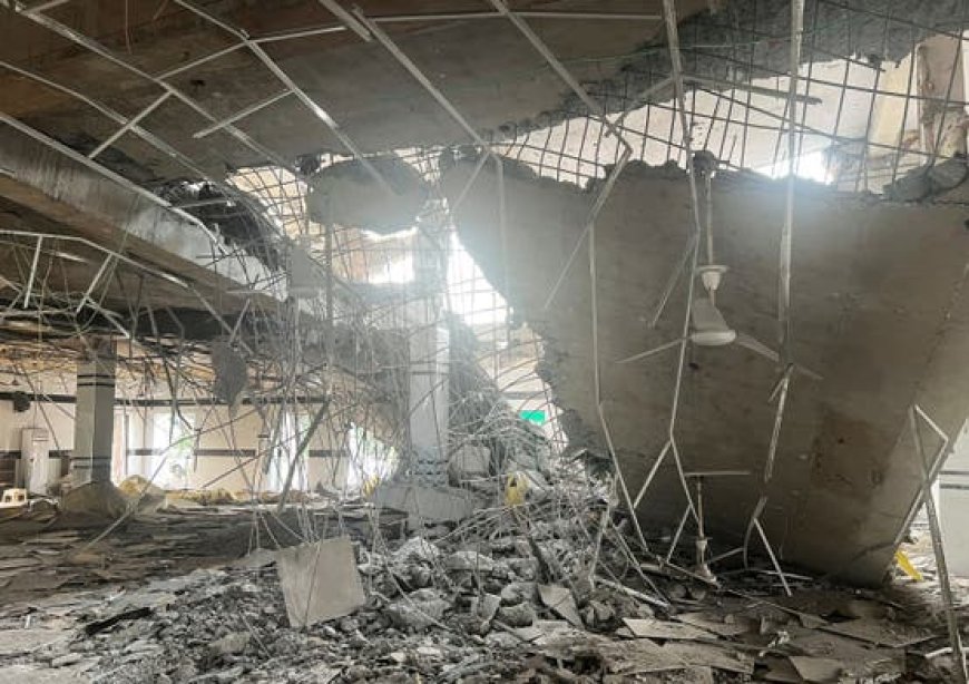 مسجد تعرض لضربة هندية قرب لاهور، باكستان