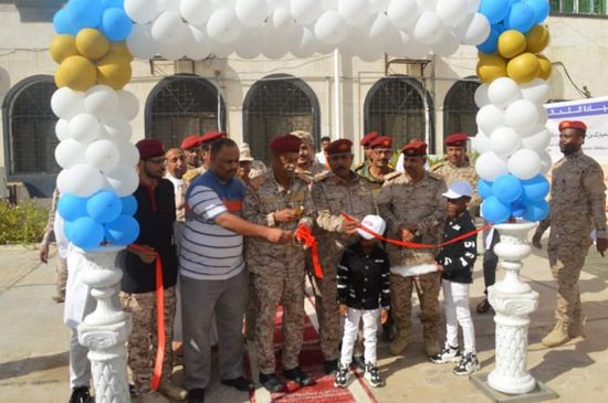 افتتاح المخيم الطبي الأول في المستشفى العسكري بالمنطقة الثانية