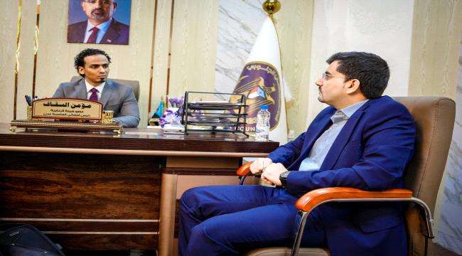 السقاف يلتقي رئيس انتقالي محافظة المهرة