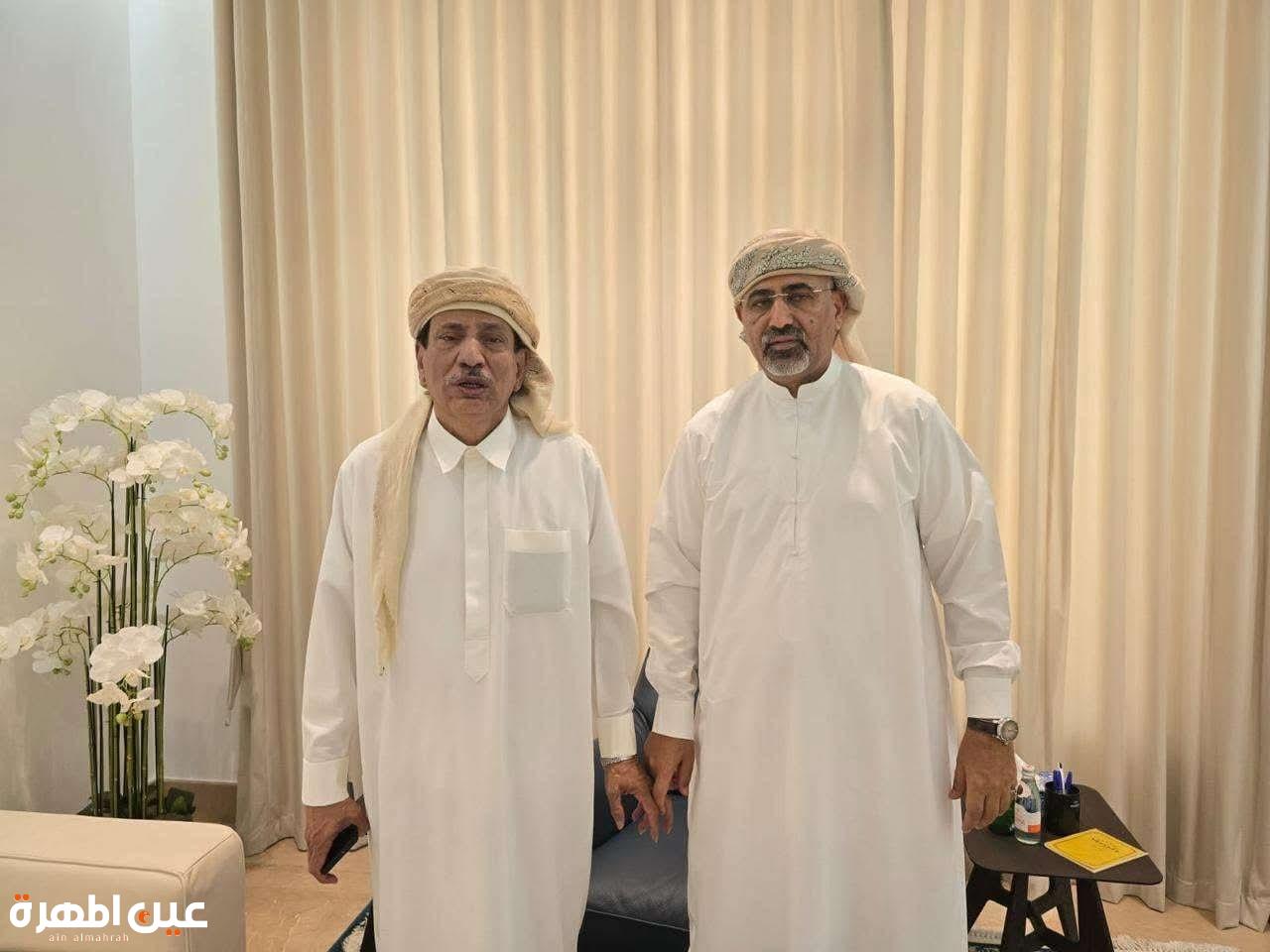 الزبيدي يلتقي محافظ المهرة ويشيد بجهود السلطة المحلية ويقظة قوات محور الغيضة