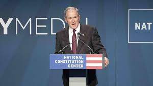 لا تؤاخذوني عمري 75 عاما.. لسان بوش الابن يفضحه وينطق بحقيقة ما جرى في العراق